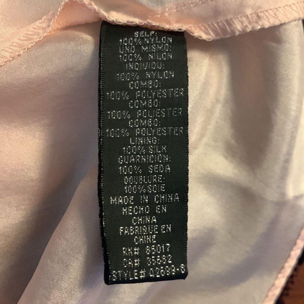 Vintage Y2K Bebe Black Polka Dot Lace Halter Deep V Bowtie Cocktail Dress Size S - Picture 6 of 9